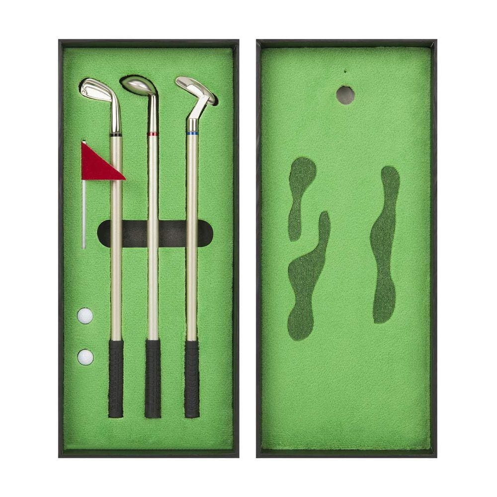 Conjunto de canetas de golfe LANTOOZI Mini Desktop Golf Ball com Putting Gree