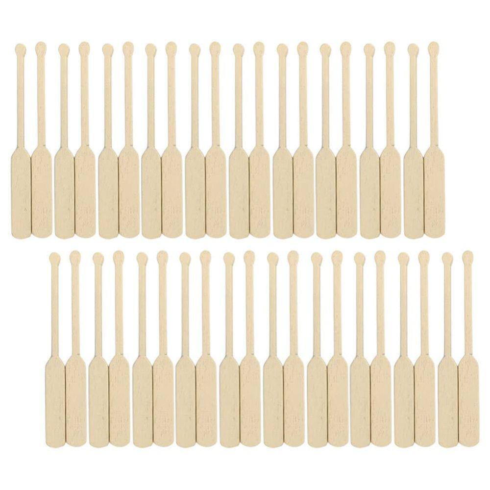 Brinquedo ornamentado Toyvian Mini Wooden Paddle em miniatura