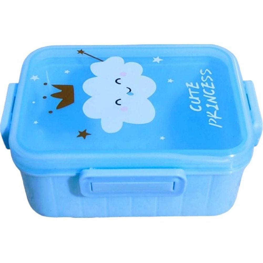 Marmiteira Fofa Azul Meninos Escolar Pote Lancheira Escolar