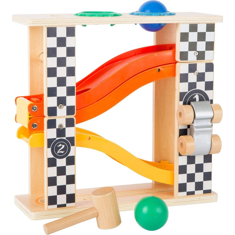 Banco Toy Small Foot Wooden Marble Run Knock Hammer