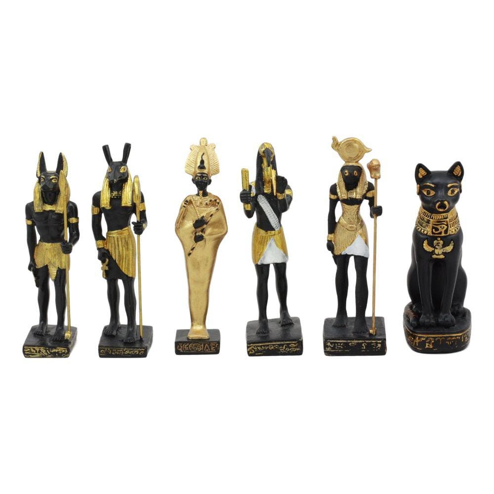 Conjunto de estatuetas em miniatura Ebros Egyptian Deities Egypt Gods