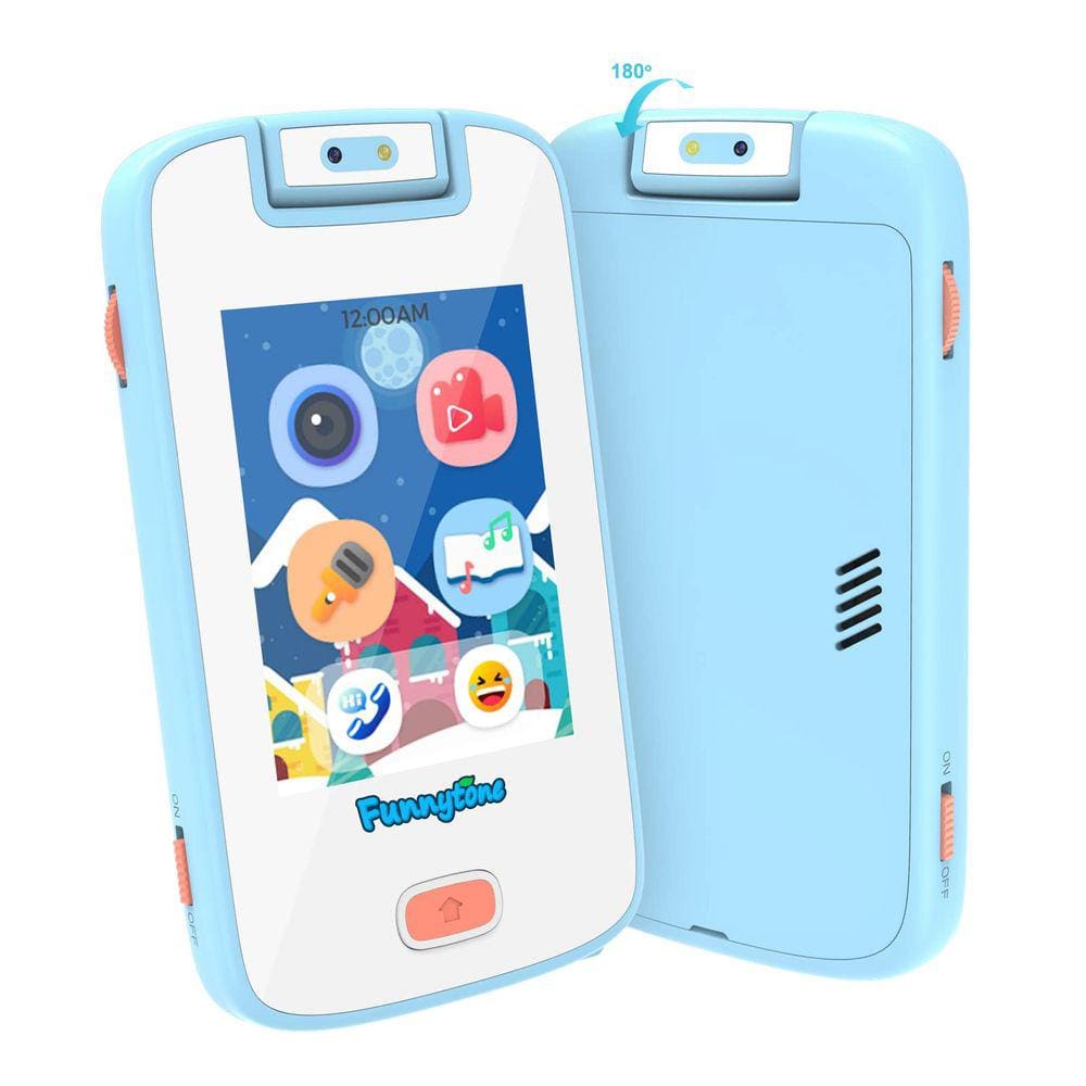 Leitor de música com tela sensível ao toque Kids Phone Toy com câmera giratória