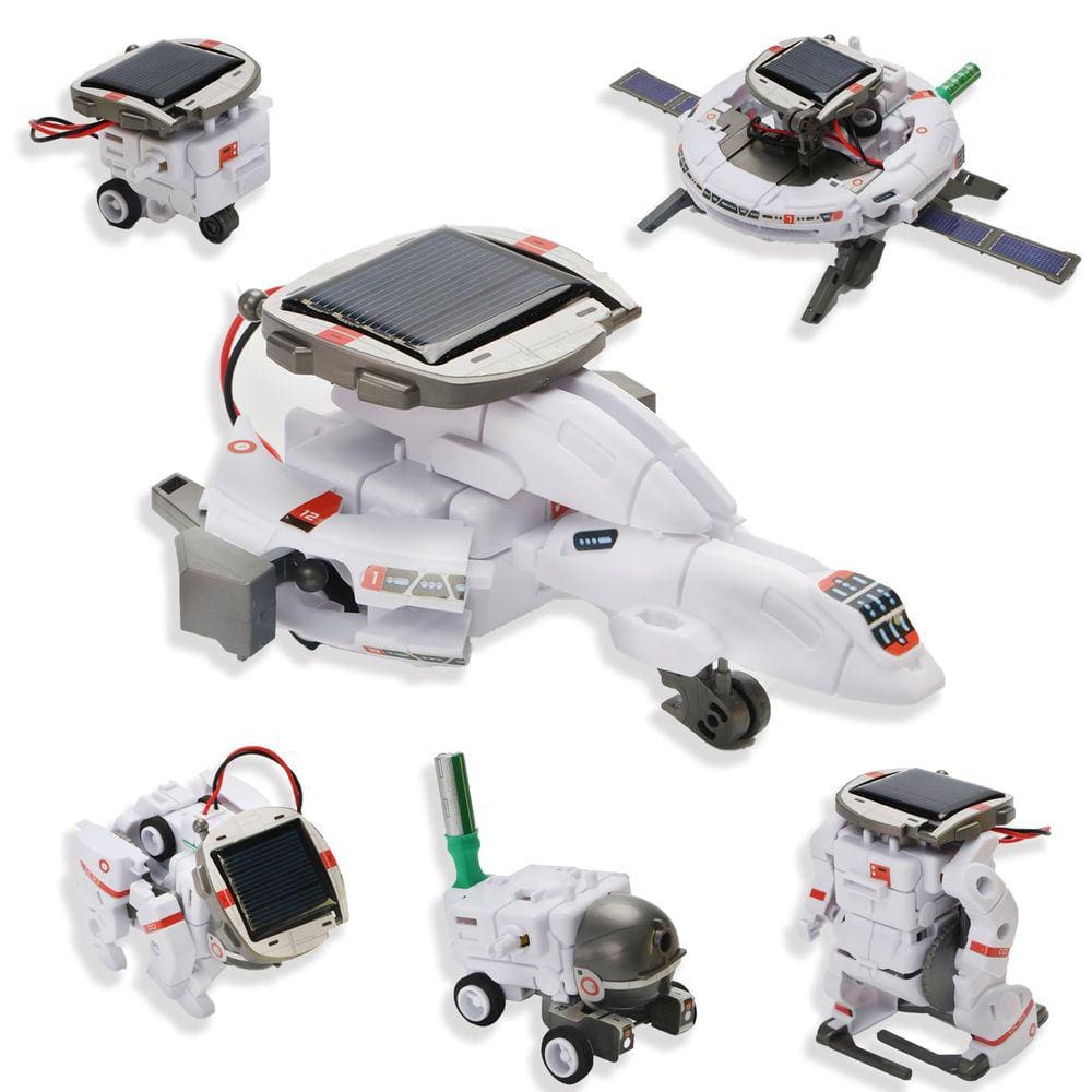 Kit de robô solar STEM Flechozo 6 em 1 | Brinquedos científicos da construção