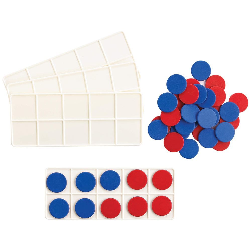 Conjunto de sala de aula de dez quadros para educação com manipuladores matemáticos