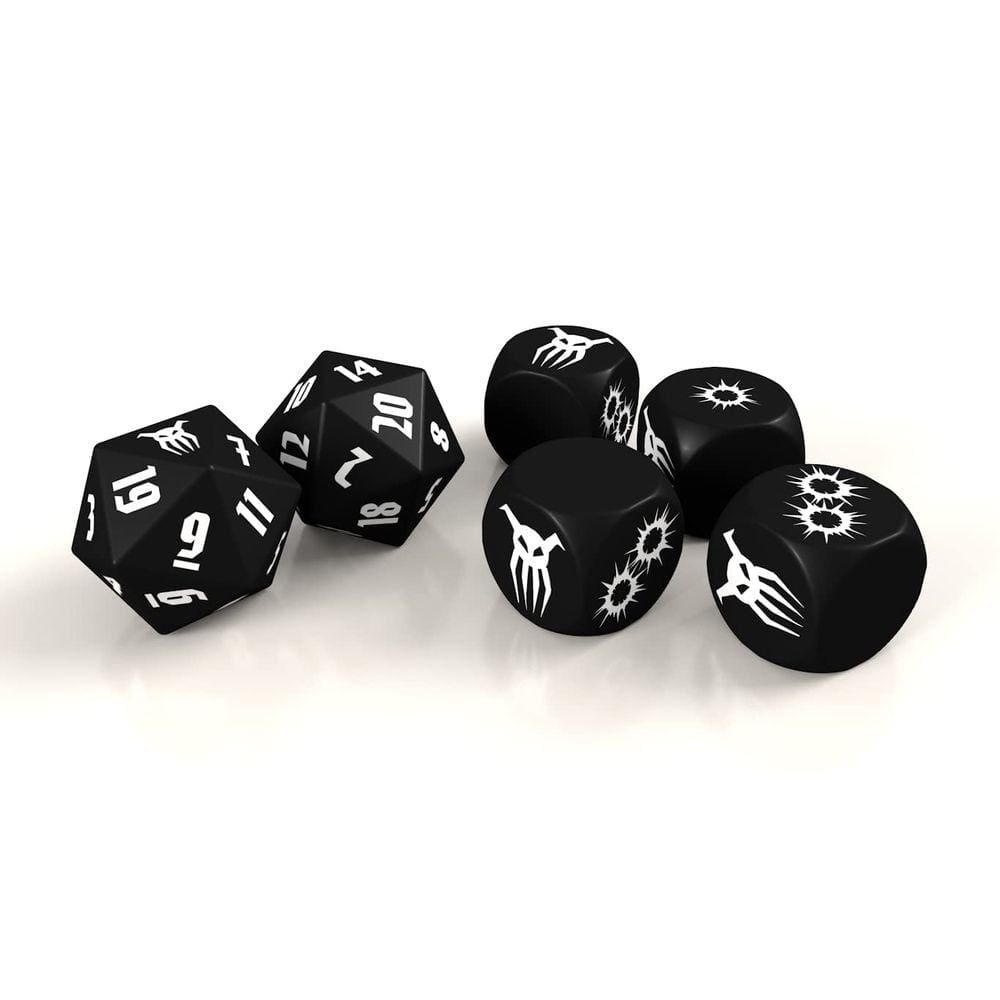 Conjunto de dados Modiphius Achtung! Cthulhu 2d20: Sol 2d20 e 4d6
