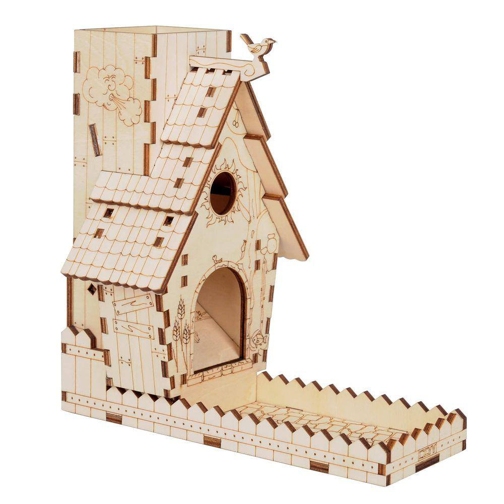 Alimentador de pássaros Dice Tower CZYY, cortado a laser para envergadura