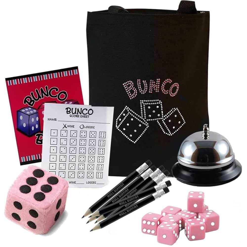 Kit de jogos Bunco Twilight Bunco Events com sacola de cristal