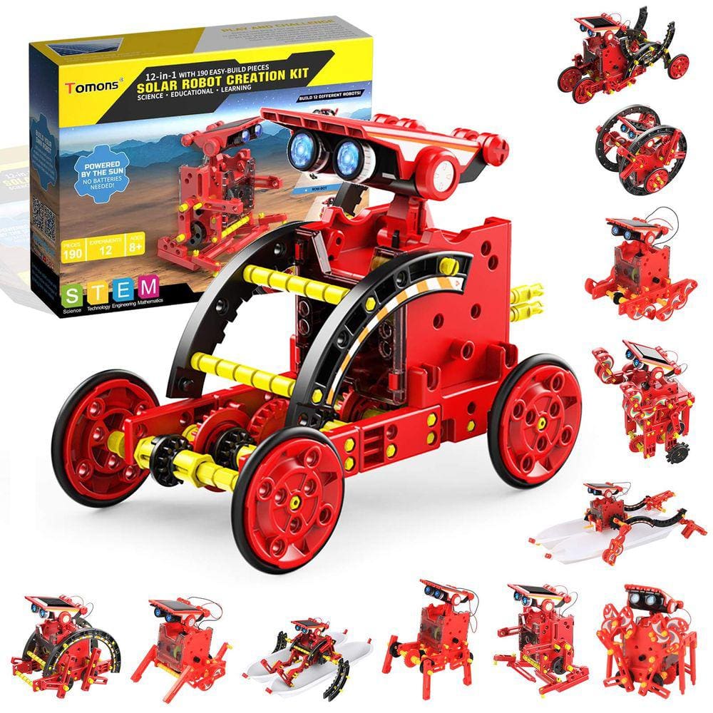Kit de robô solar Tomons 12 em 1 Science STEM Toys para crianças