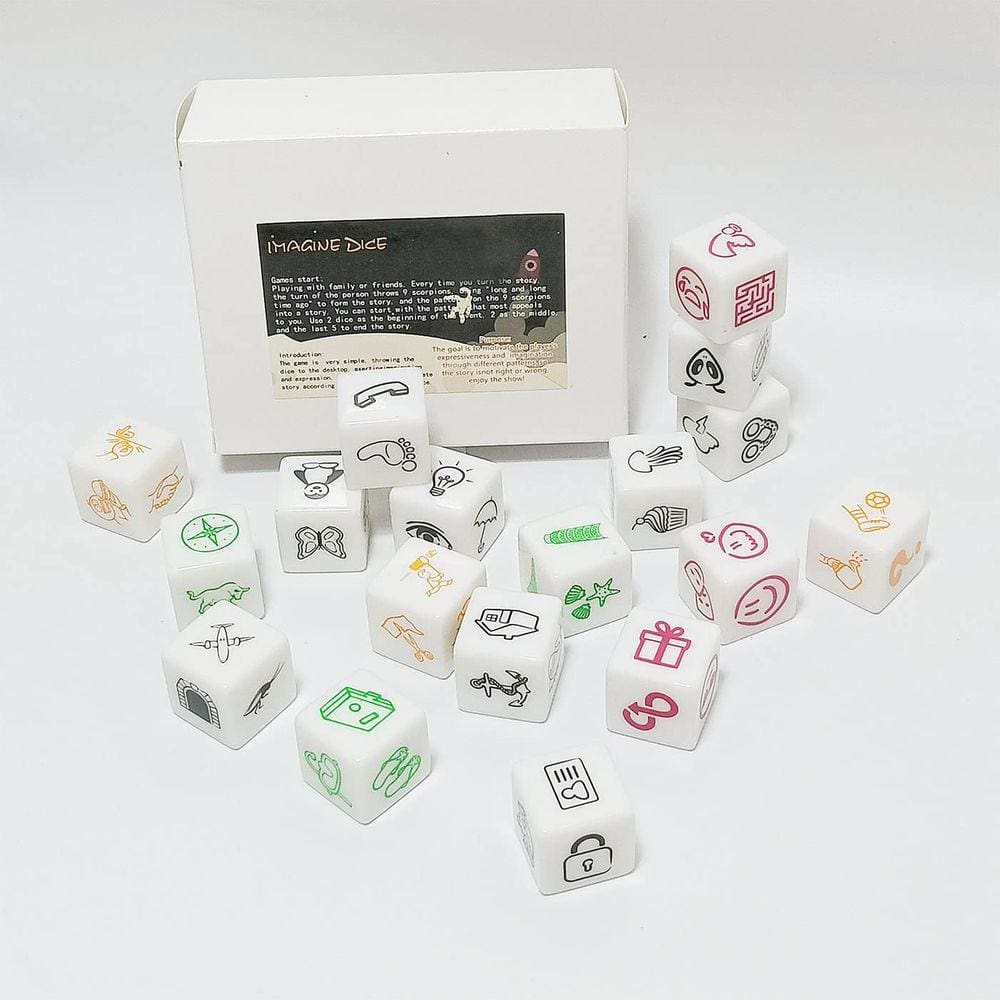 Conjunto de jogos Story Dice Happy Story 18 Cubes Bundle para crianças