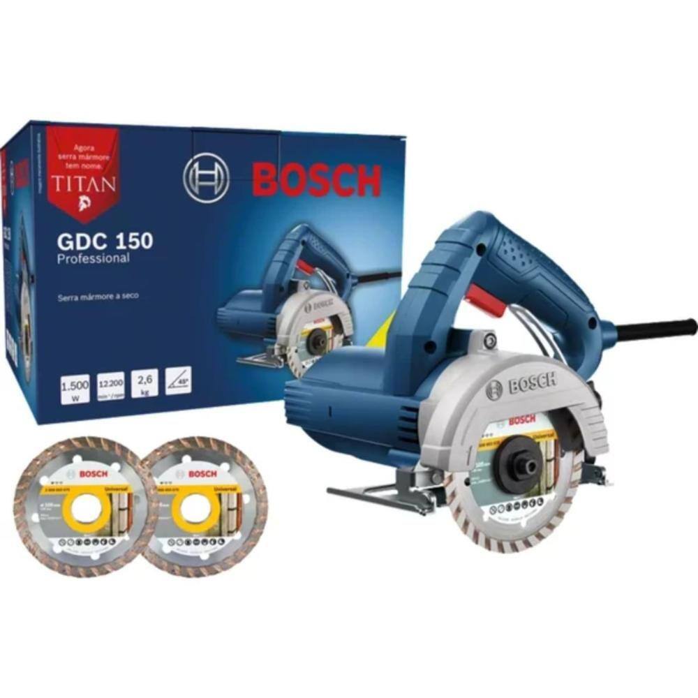 Serra Mármore Titan Bosch 1500W GDC 150 220V + 2 Discos