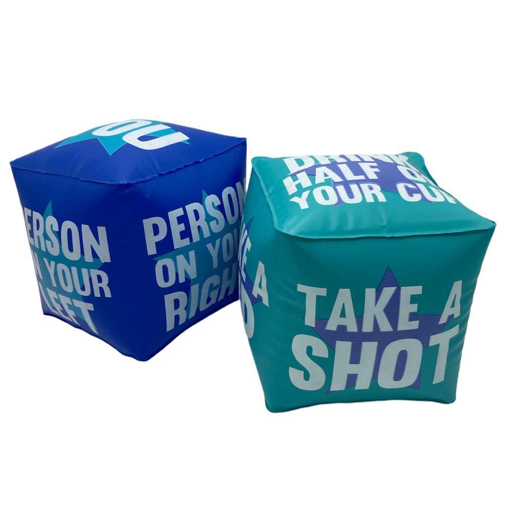 Drinking Game TMD Retail Giant Dice para adultos, PVC inflável