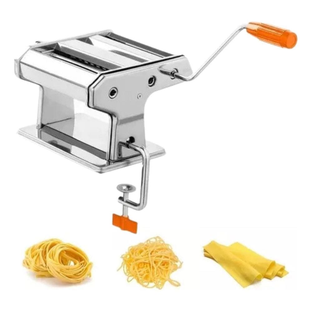 Máquina De Macarrão Cilindro Aço Inox Massa Caseira Talharim