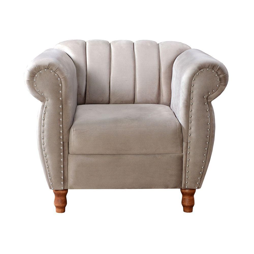 Poltrona Realeza Cadeira Chesterfield Decoração Vintage