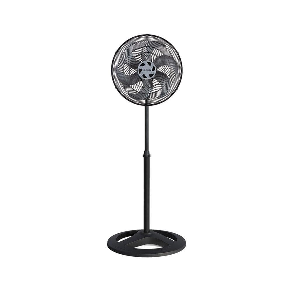 Ventilador de Coluna Ventisol 40cm Turbo 6, 3 Velocidades, 6 Pás, Preto