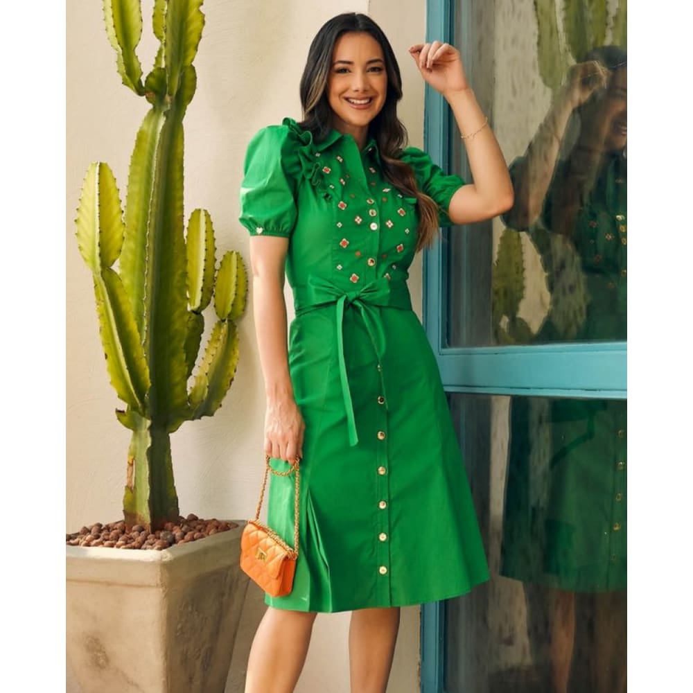 Vestido Tata Martello Elza Verde 2872