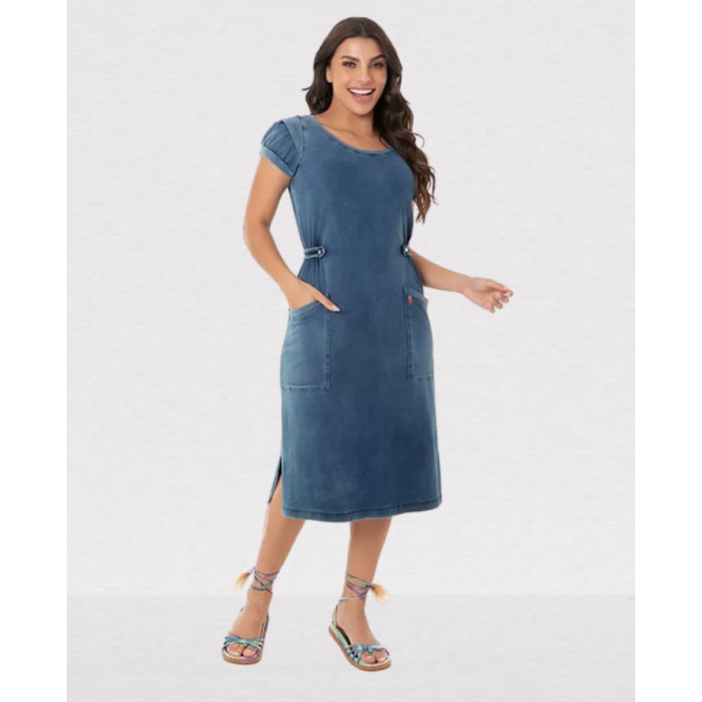 Vestido Hapuk Analu Azul Marinho 60869