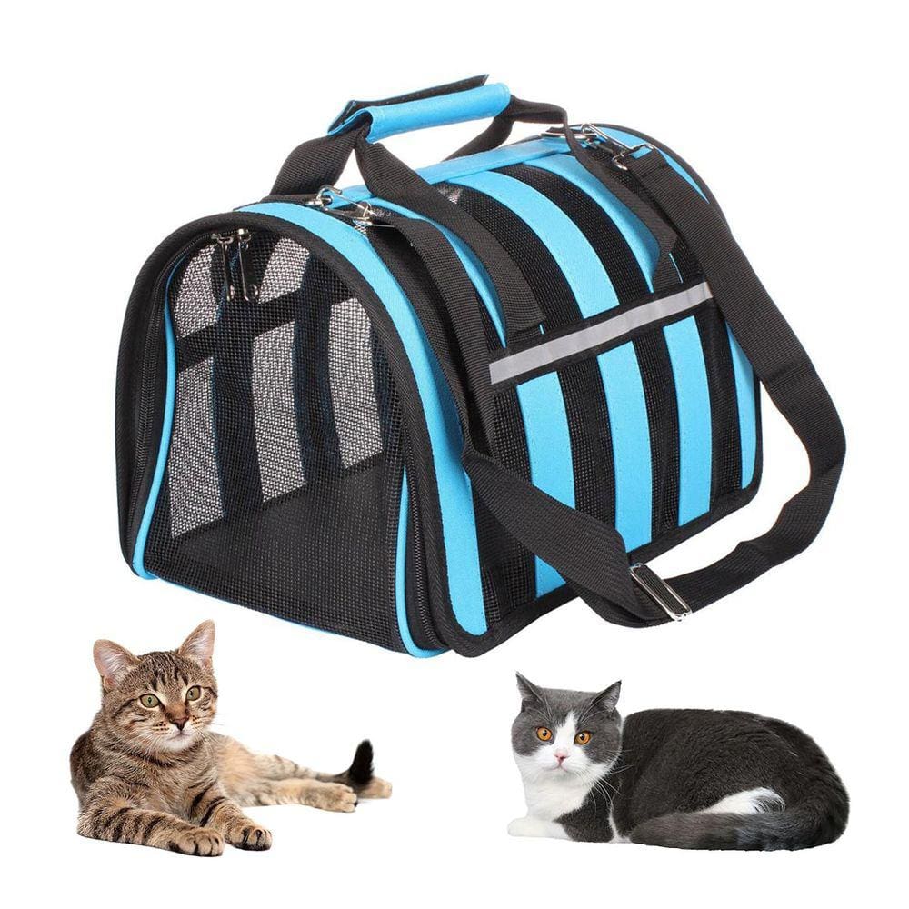 Bolsa Transporte Cachorro Cao Gato Animal de Estimaçao Faixa Refletiva Carro Aviao Passeio