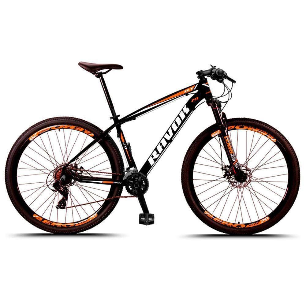 Bicicleta 24 Velocidades Aro 29 Alumínio Freio A Disco Cor:laranja;tamanho:17\"