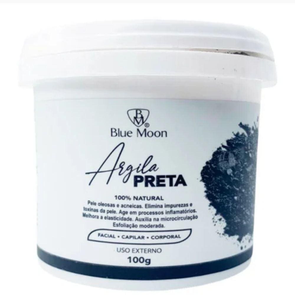 Blue Moon Argila Preta 100% Natural 100g