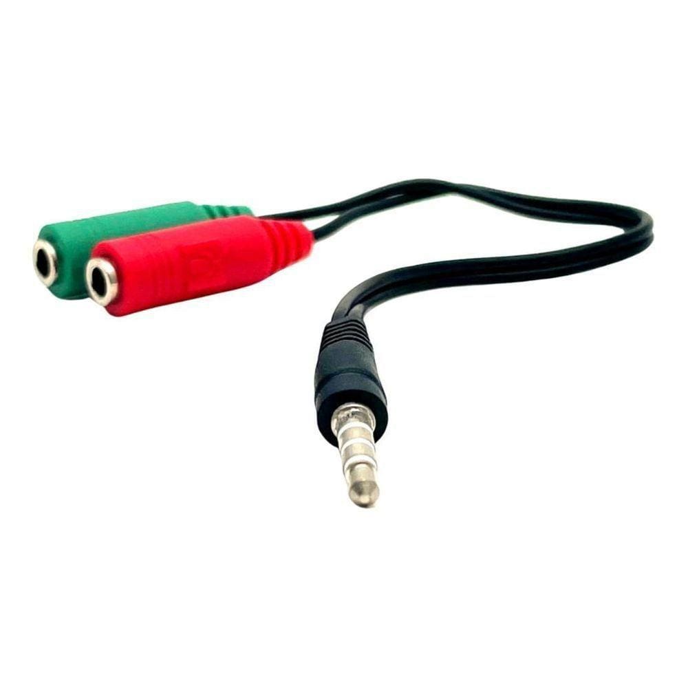 Cabo Adaptador De Fone 2 Entradas 1 Saída