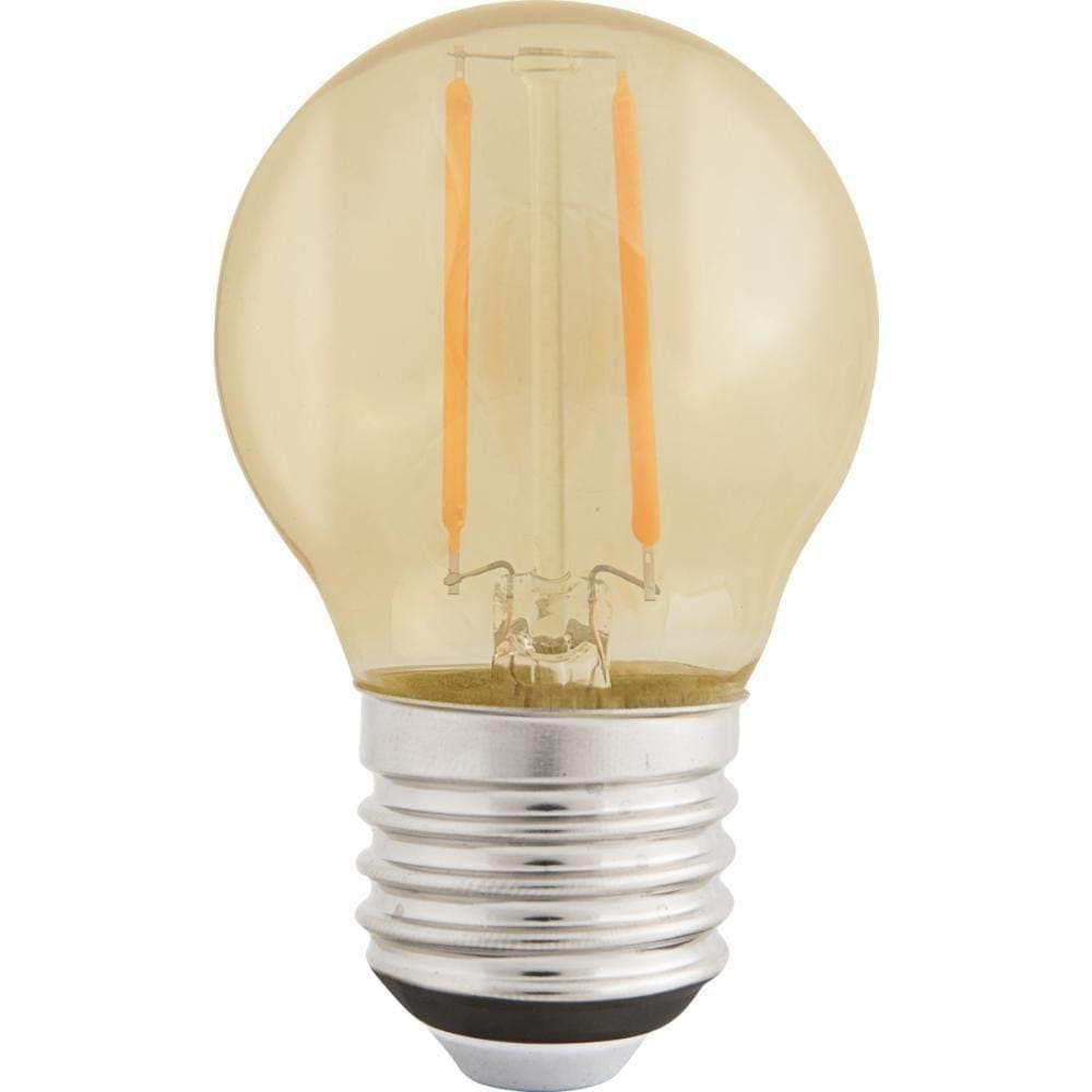 Lâmpada Led De Filamento Tramontina G45 4w 2200k Vidro âmbar
