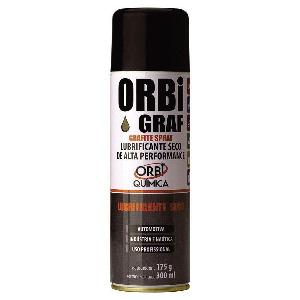 Grafite Spray Orbigraf Lubrificante Seco 300Ml Orbi Quimica