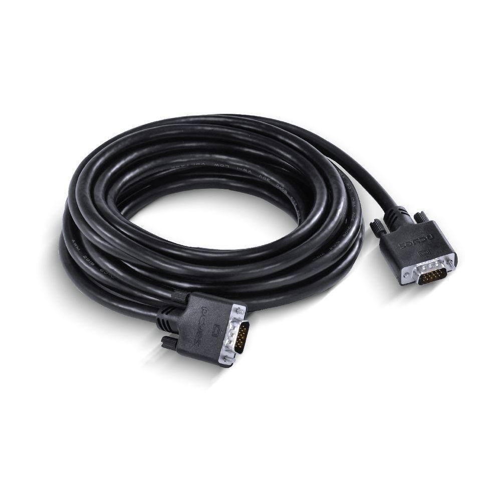 Cabo De Vídeo Vga 15 Pinos Macho Para Vga 15 Pinos Macho 28awg Puro Cobre 5 Metros - Pvm15-5