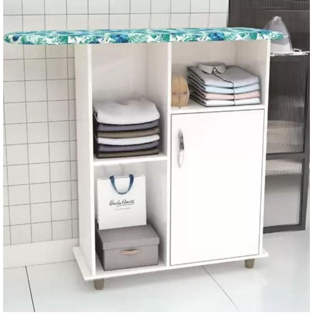 Tabua De Passar Roupa Miami Mdp Branco / Branco - Dacheri