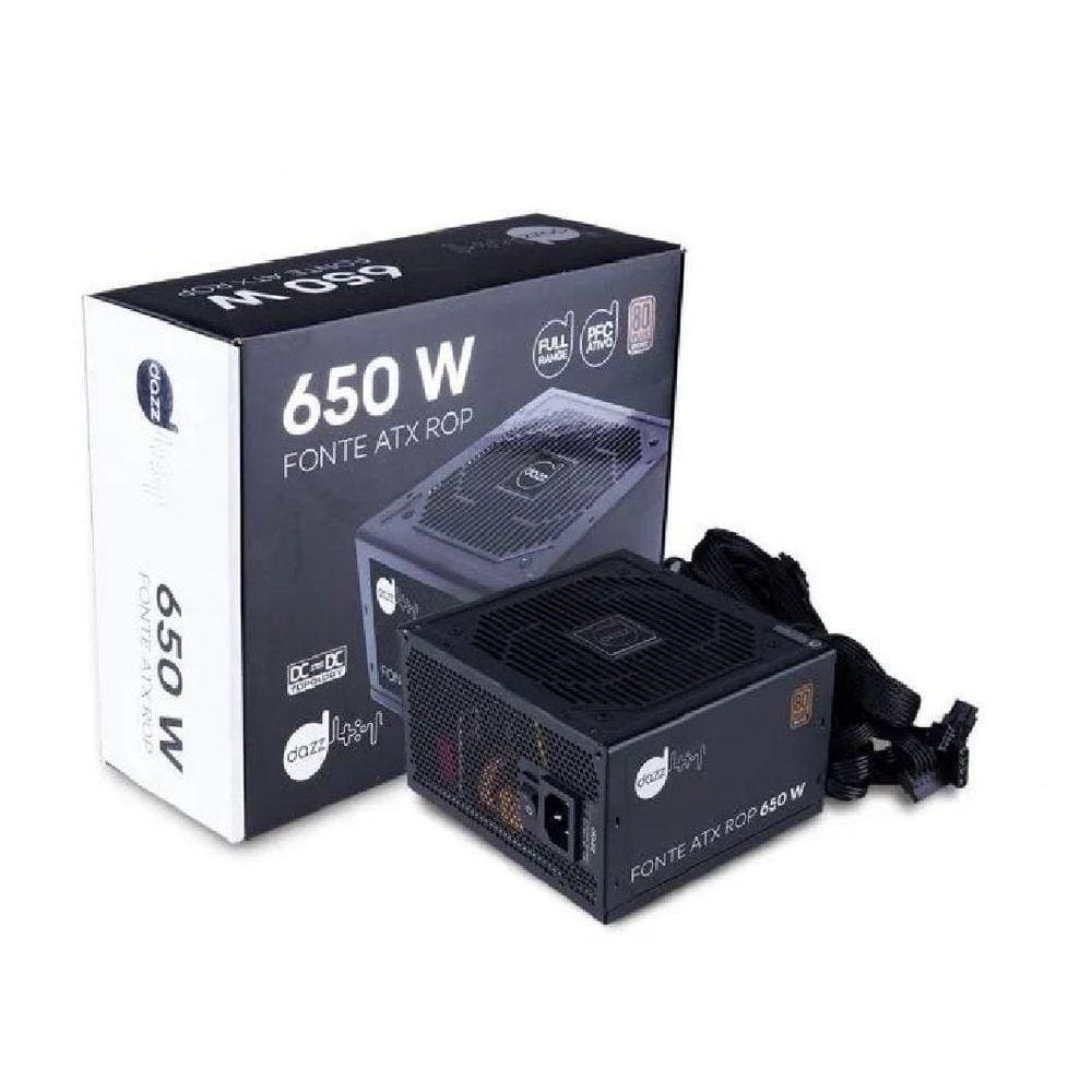 Fonte Atx Rop 650 W 80 Plus Bronze Pfc Ativo