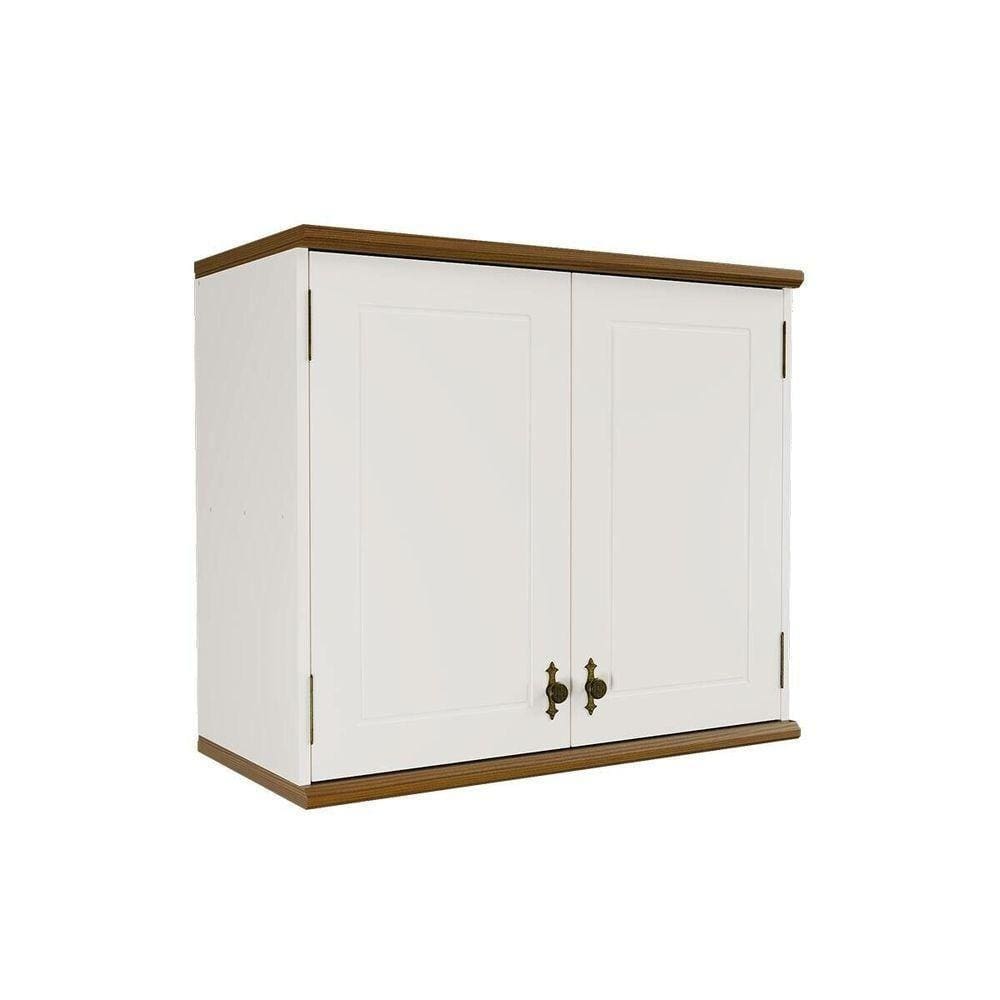 Aéreo Retrô 2p Off White-nogueira Armário De Cozinha