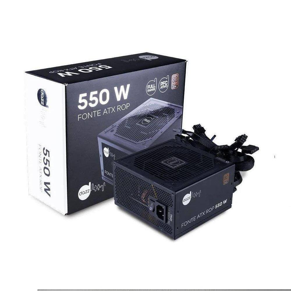 Fonte Atx Rop 550 W 80 Plus Bronze Pfc Ativo