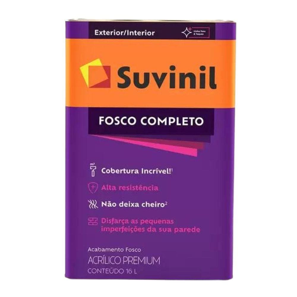 Acrílico fosco completo branco 18l | suvinil