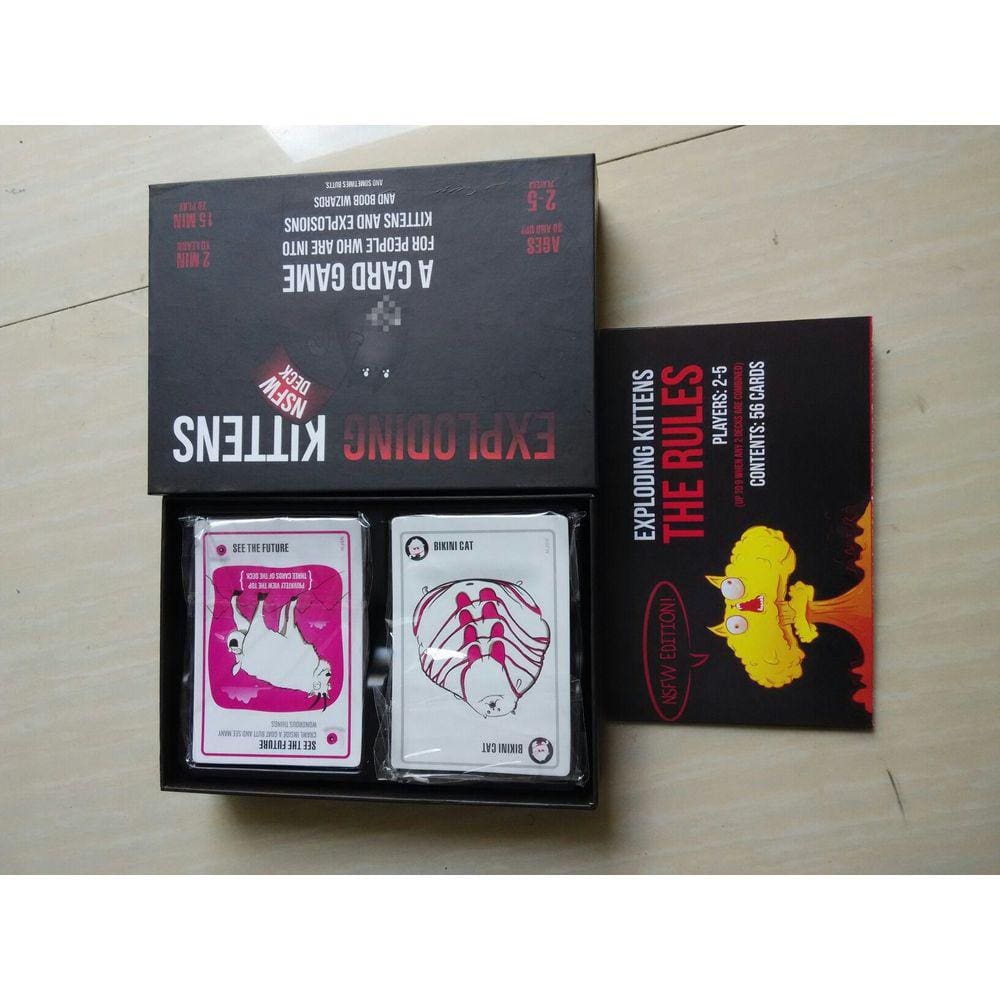 Jogo de cartas EXPLODING KITTENS para festas - Nergo