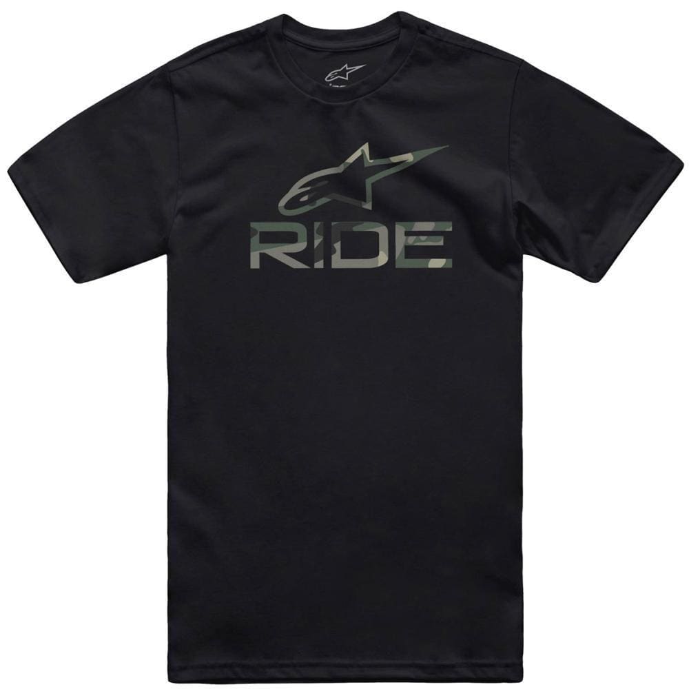 Camiseta Alpinestars Ride 4.0 Camo Preto