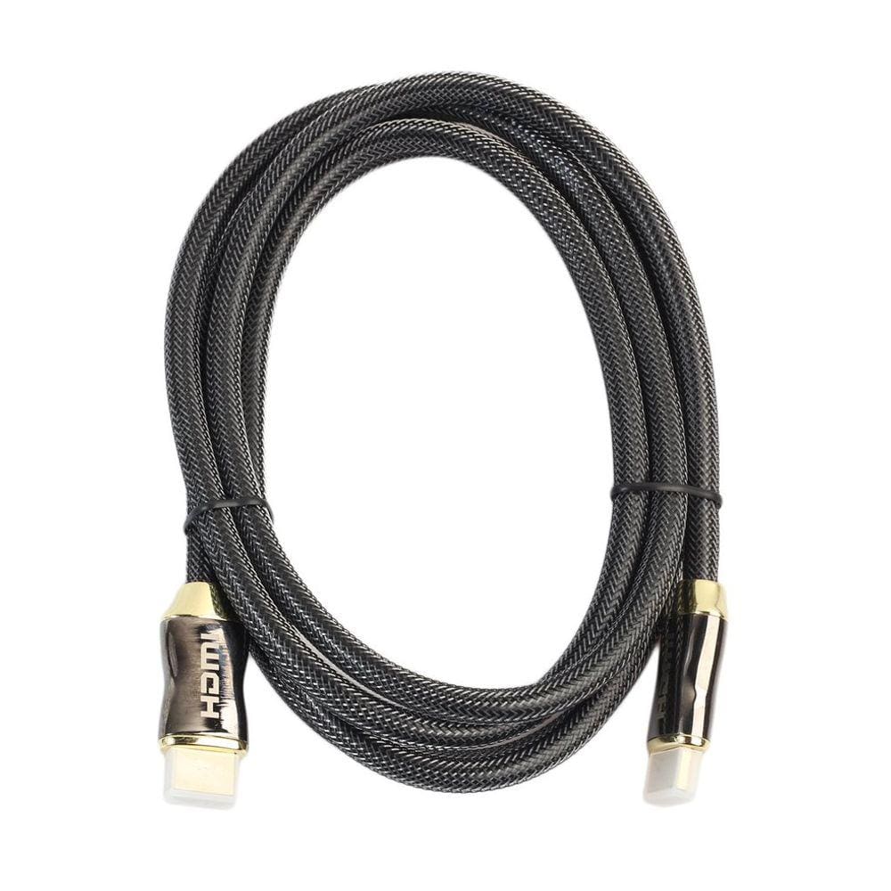 Cabo HDMI 2.0 4K Ultra HD 3D de áudio e vídeo banhado a ouro 1-15m