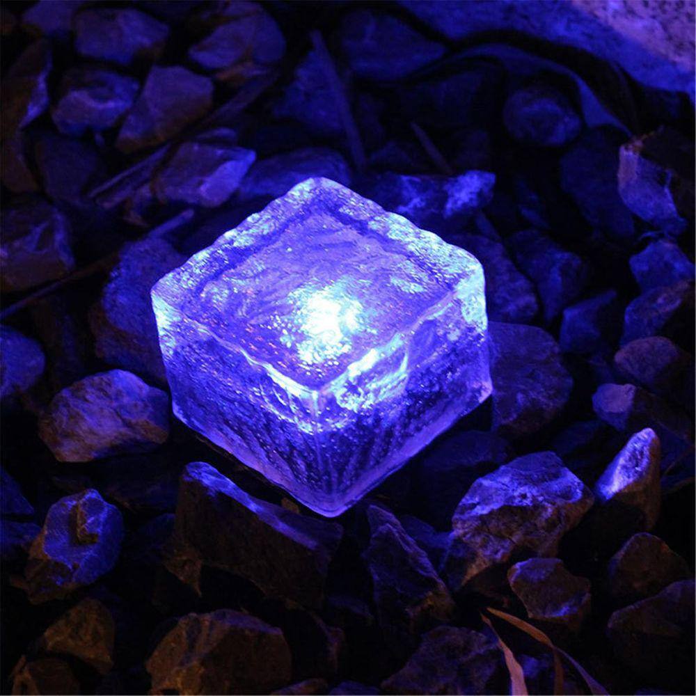 Luz de pedra solar, cristal colorido, IP65, impermeável