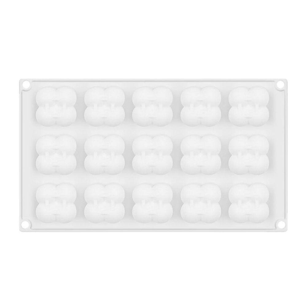 Cubos antiaderentes de molde de bolo de silicone para bolos de vela