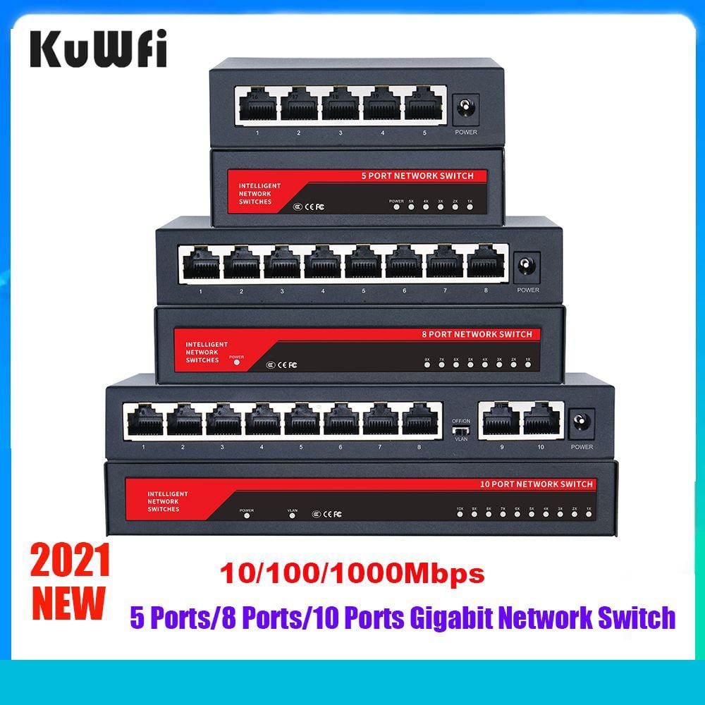 Switch Gigabit de 58 portas Ethernet de alto desempenho Smart Switc