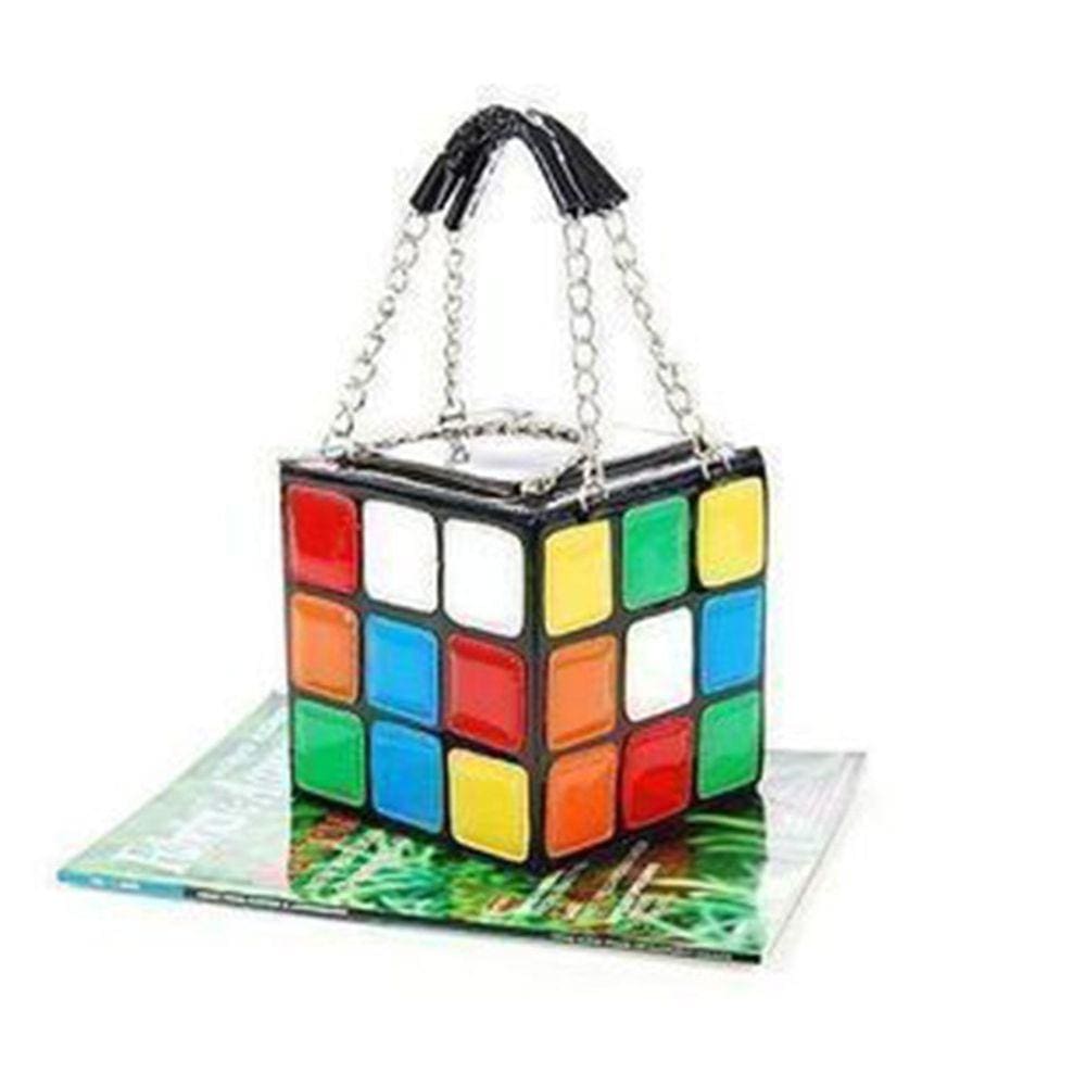 Bolsa HISUELY Colorful Magic Cube Design para mulheres