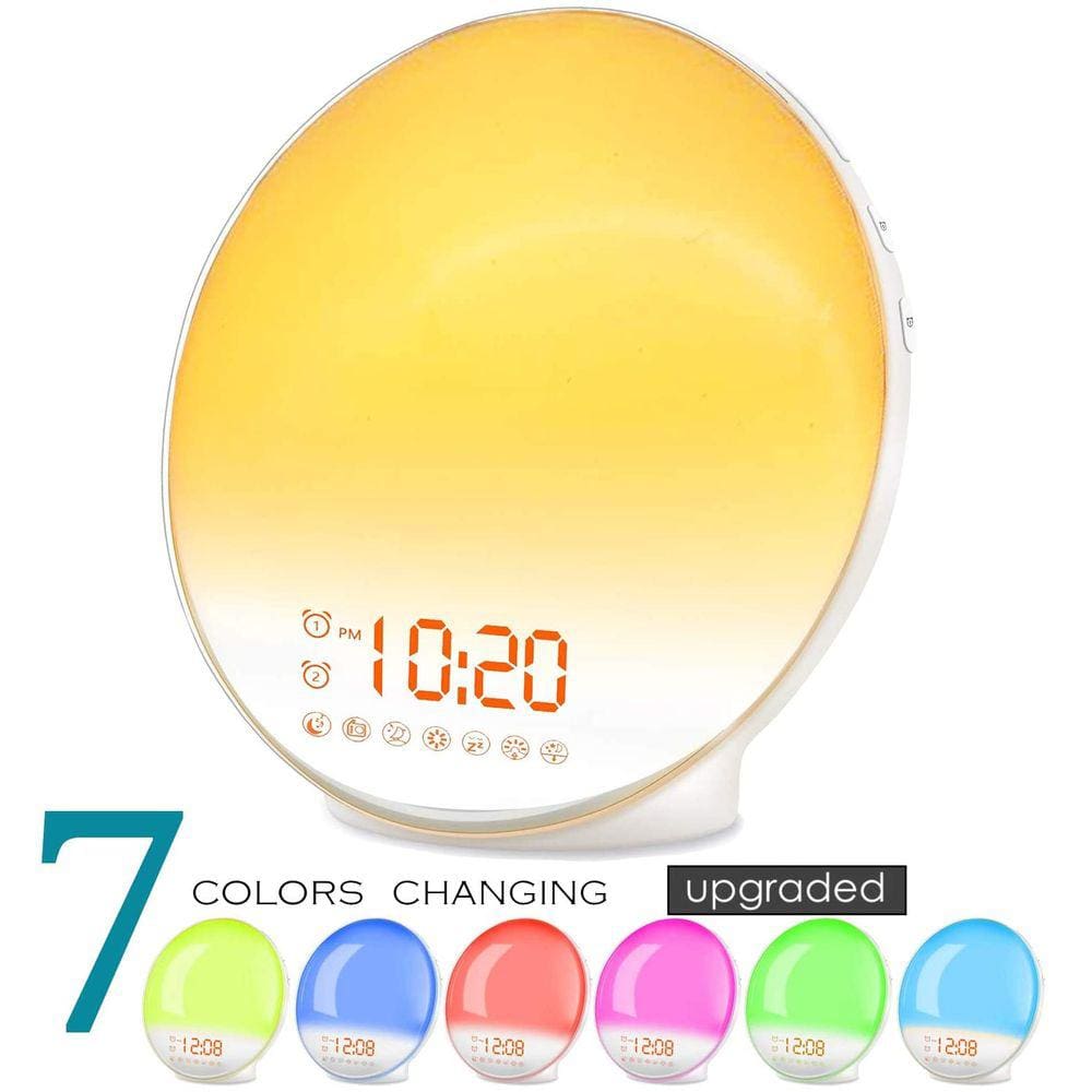 Despertador Sunrise Kids com simulação e sons de 7 cores