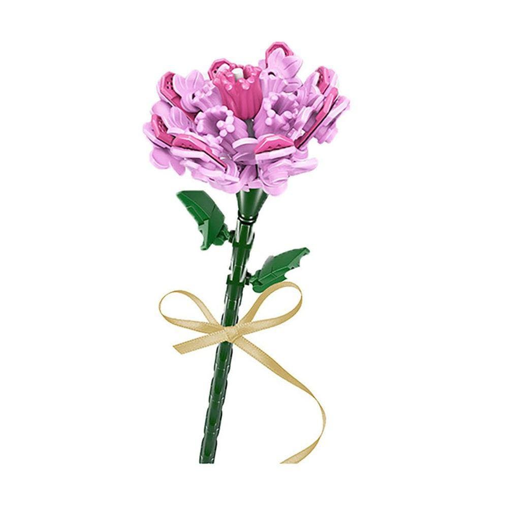 Blocos de construção, flores, brinquedos DIY, modelo 3D, presente romântico