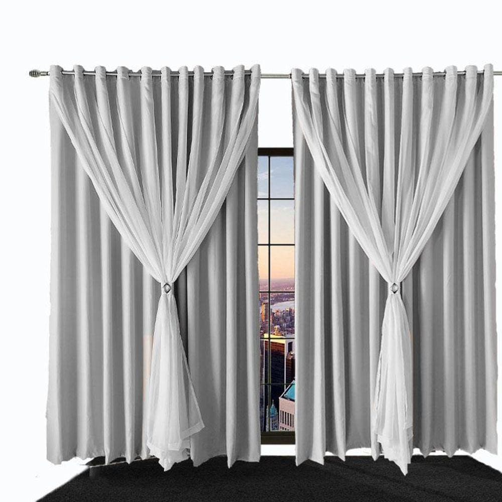 Cortina Blackout 3,10X2,90 Sala E Quarto Blecaute Ana Branco