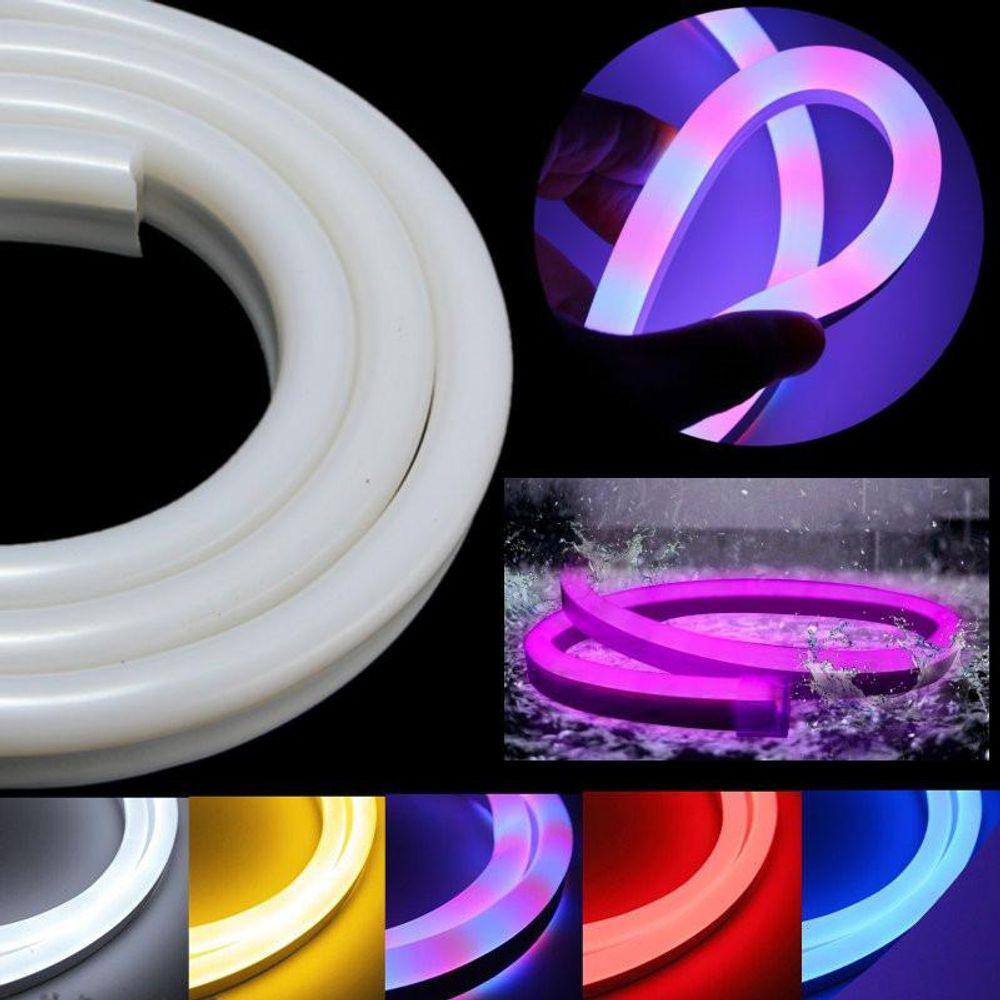Lâmpada de néon flexível 2m 120LED/m impermeável 220V