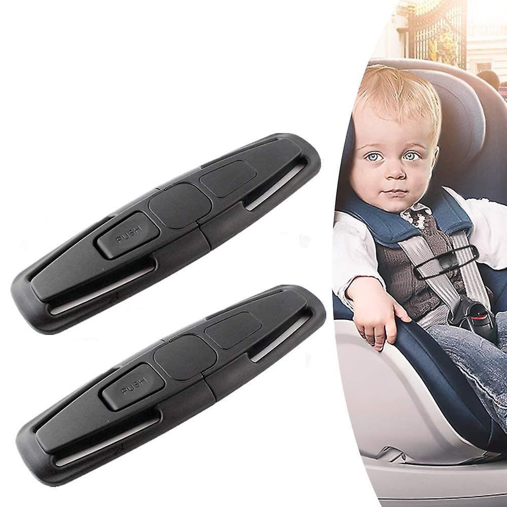2 Packs Assento de Carro Segurança Segurança Cinto de Segurança Bloqueio Arnês Cinto C