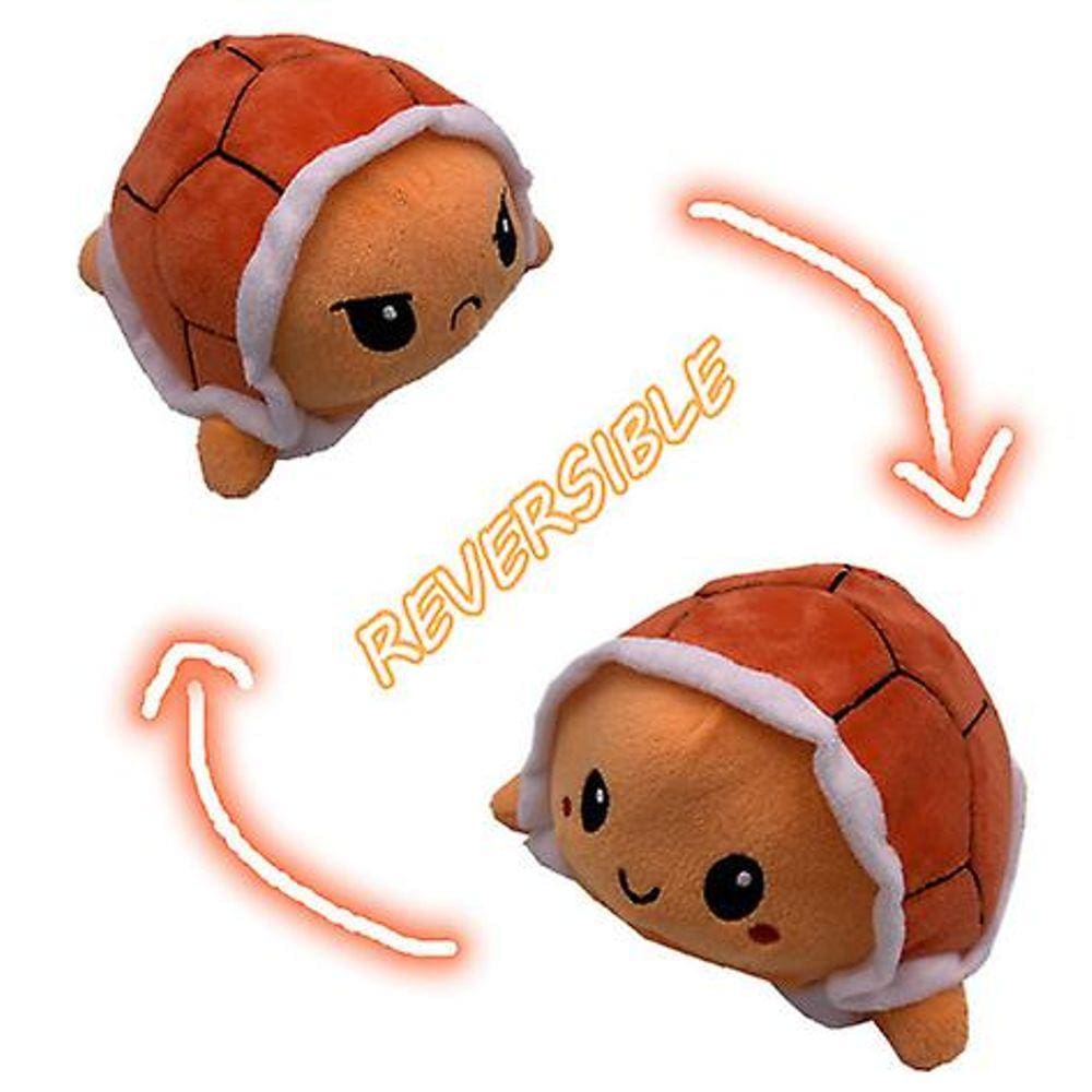 Tartaruga reversível pelúcia brinquedo (um tamanho)