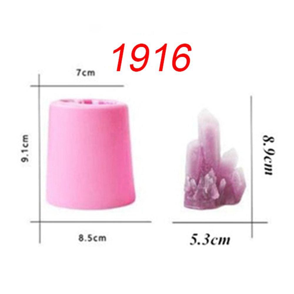 Molde de silicone 3D Coral Diamond Crystal Iceberg Aromaterapia