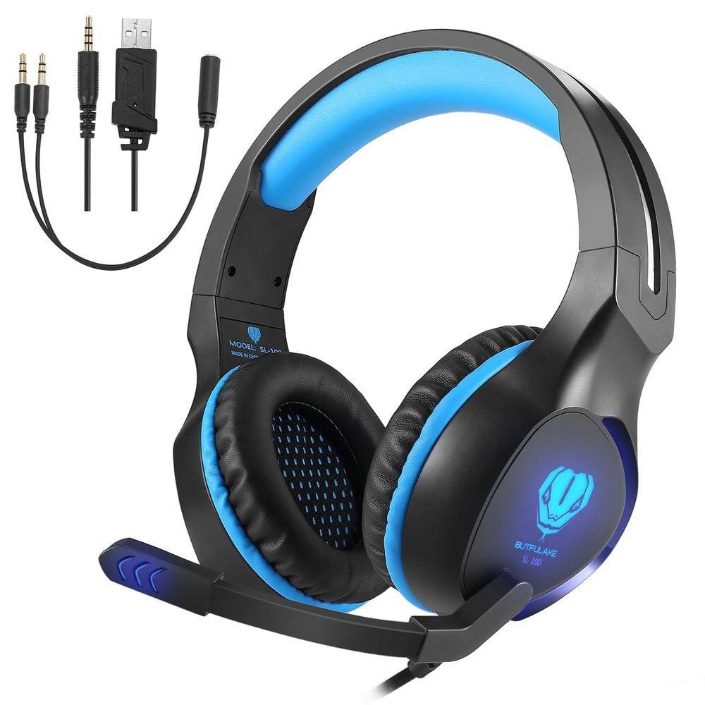 SL-100 Fones de ouvido jogos Fone de ouvido fone de ouvido estéreo Headset Mic