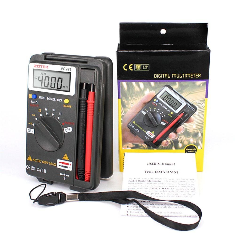 Multímetro digital ZOTEK VC921 Mini Portable Auto Range
