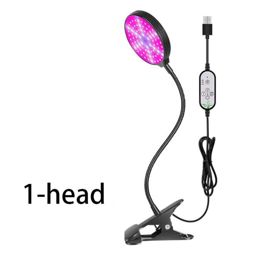 Luz de planta USB, regulável por hora USB, ajustável para o crescimento da planta