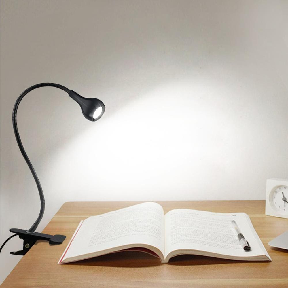 Clip-on Stand Desk Lamp LED Luz de Leitura